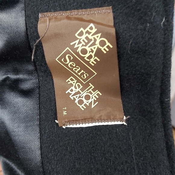 Vintage Sears woolblend long winter coat mao collar - Picture 7 of 8